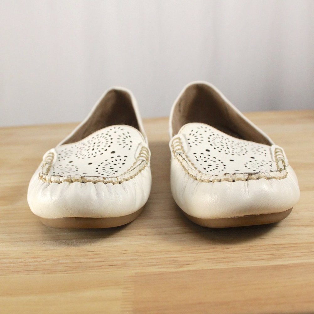 Naturalizer Cut-out White Leather Slip on Shoes 6.5 - Picture 5 of 8